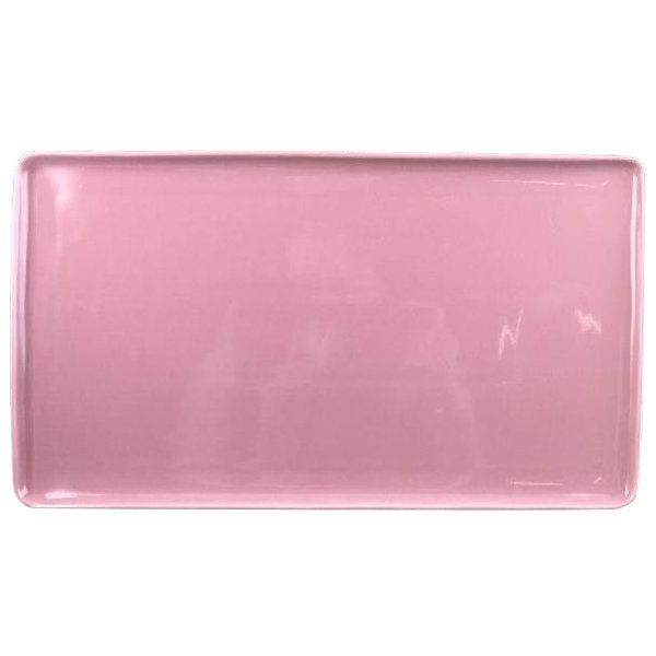 Rectangular Plate, rose 34cm
