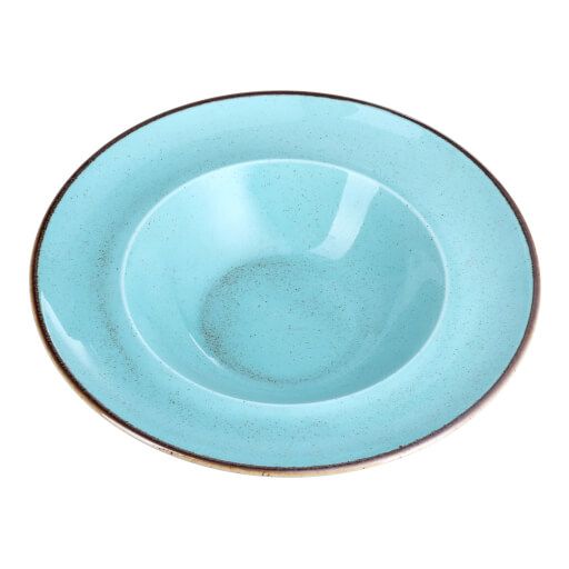 173925 Porland Seasons Turquoise Deep Plate 26cm