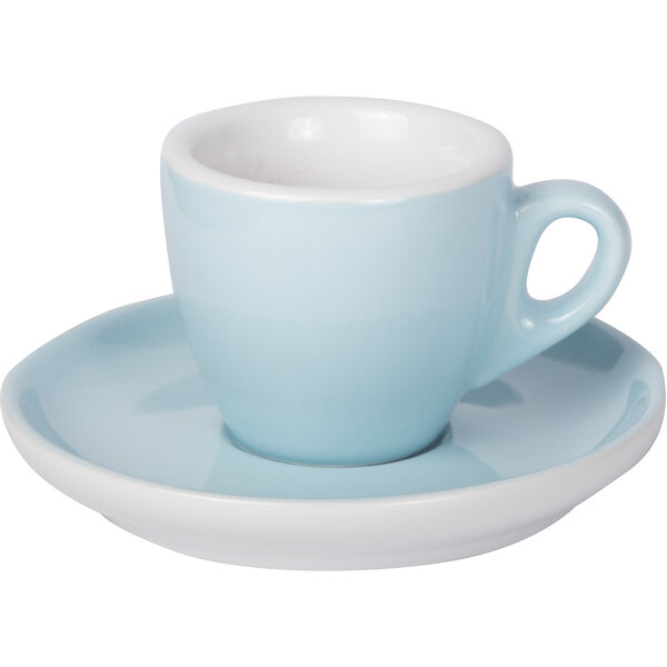 Espresso Tasse mit Untertasse 55ml Blau 628c