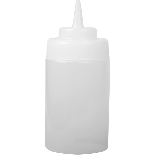 Squeeze Bottle, 12 oz, 355 ml, klar Wide Mouth
