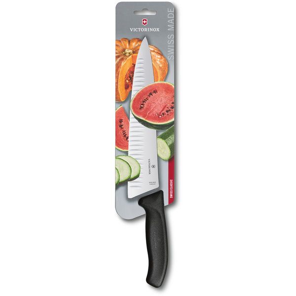 SwissClassic Tranchiermesser,Kullenschl.,25cm,schwarz