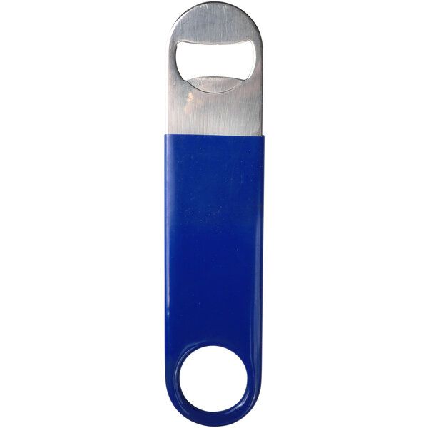 Bottle opener Vinyl coated blau