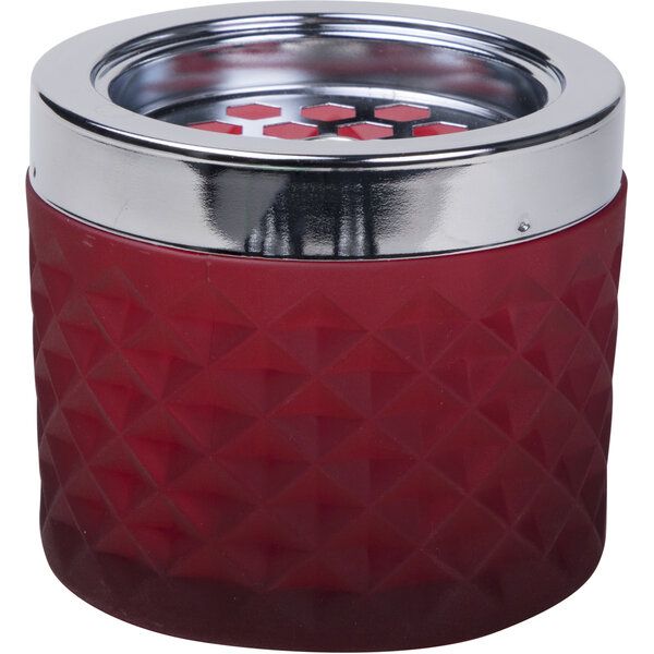 Windaschenbecher Glas, rot