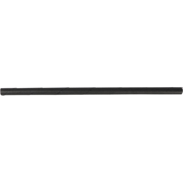 Papier Trinkhalme Schwarz 6x150mm