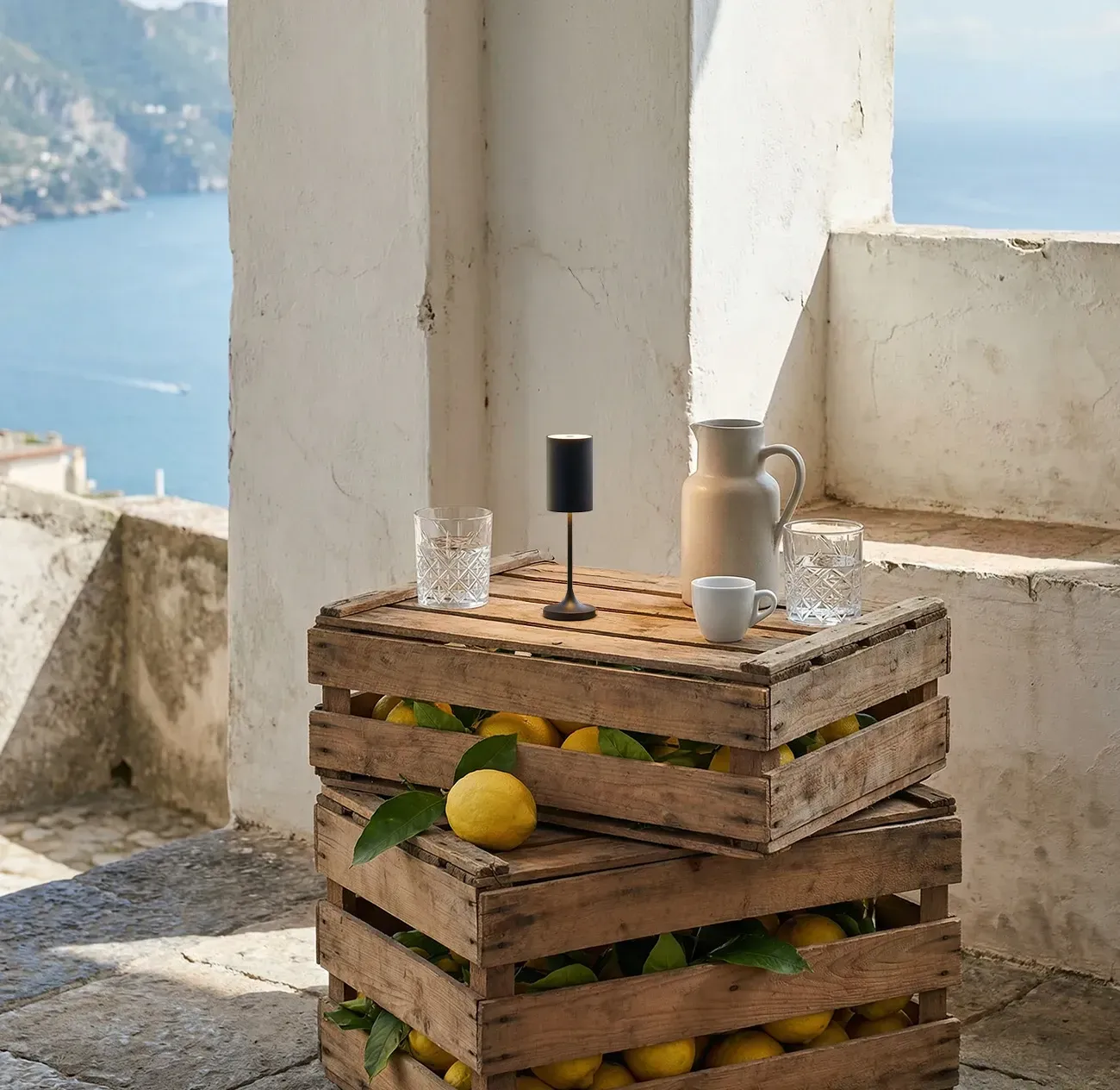 Luce Italia - Mini Sardinia Nero, Black, 20 cm