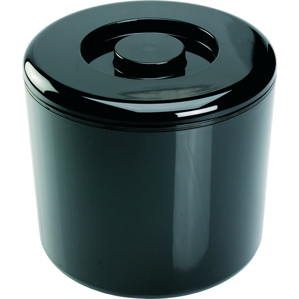 Eisbox, 8 Liter, rund, schwarz