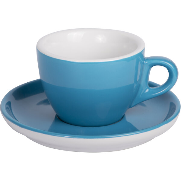 Kaffee Tasse mit Untertasse 160ml Blau 312C