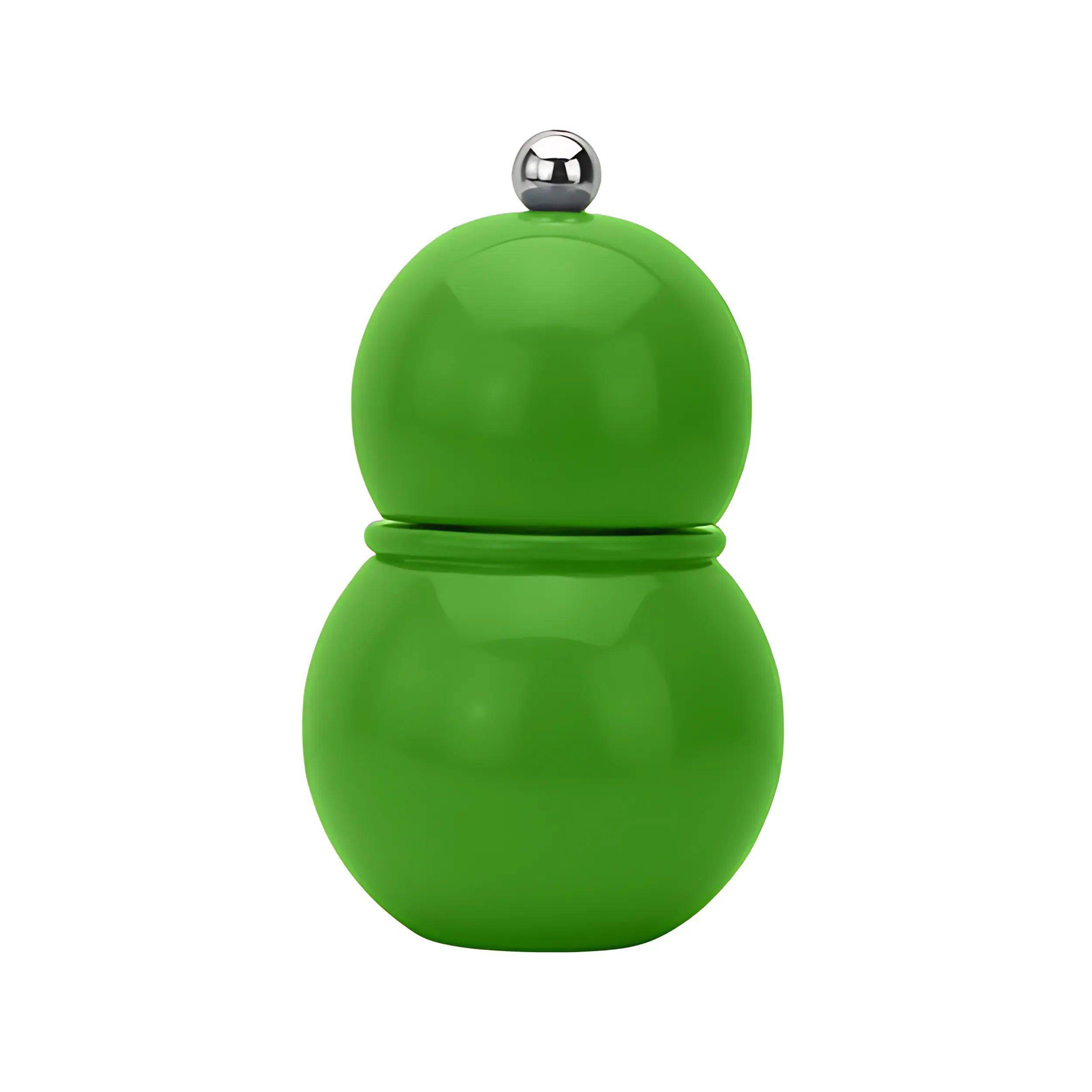 Salt & Pepper Mill "Chubbie", Leaf Green, 12 cm