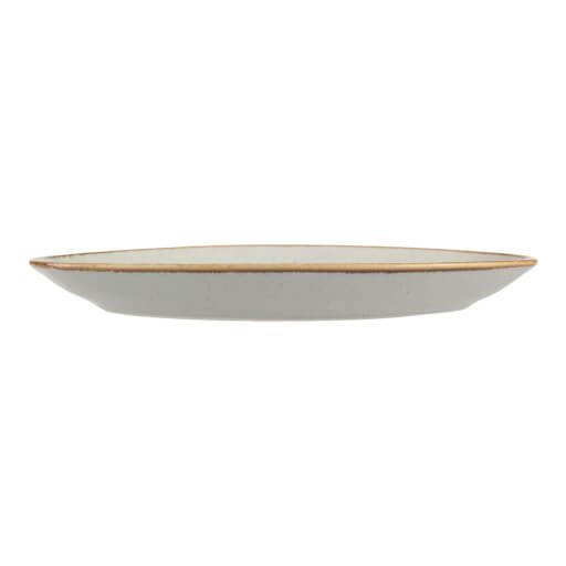 112124 Seasons Grey Oval Plate 24cm