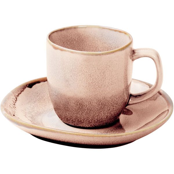 Ming Espressotasse mit Untertasse 80ml, rose
