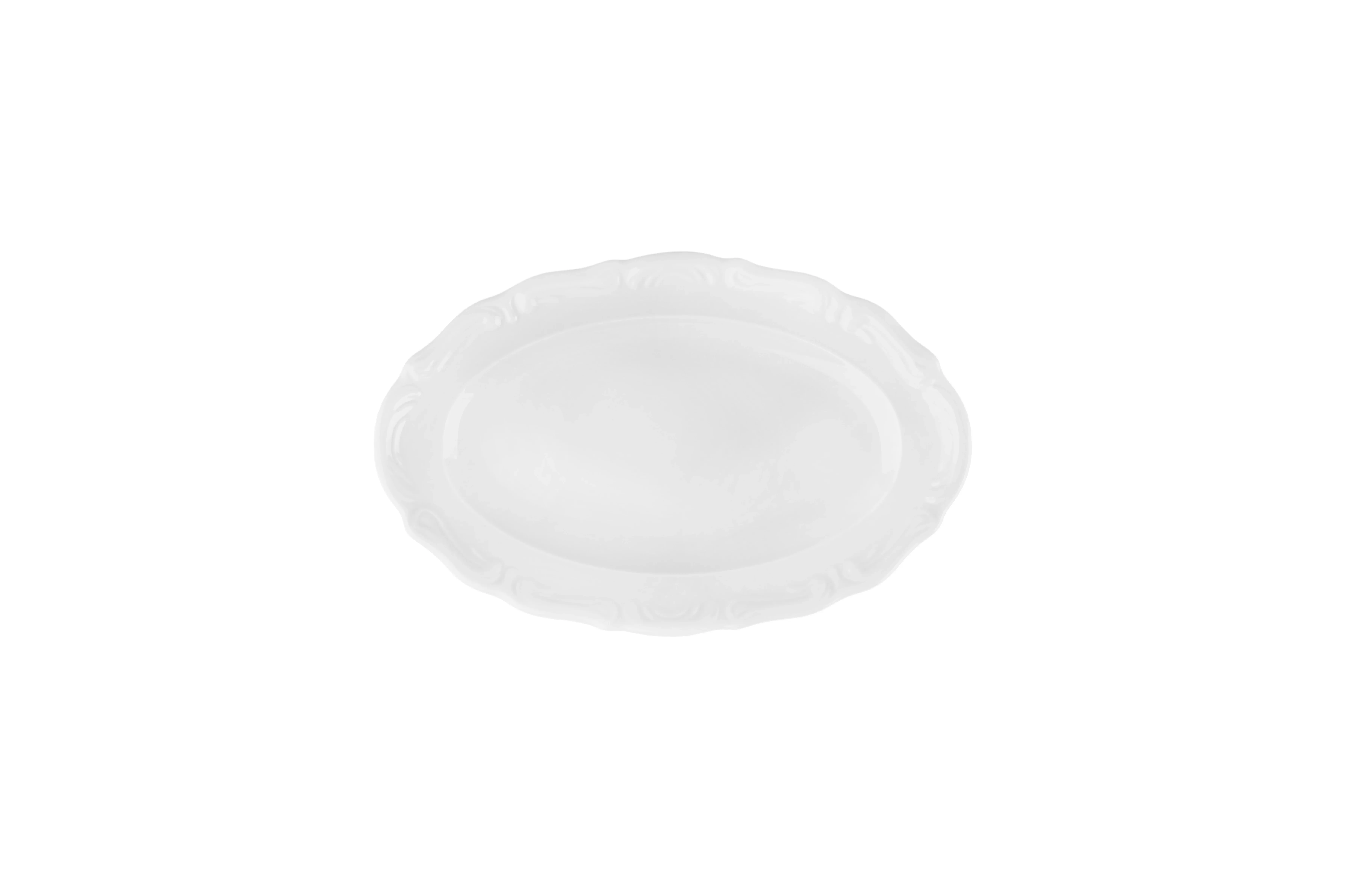 Maria White Oval Plate 22cm