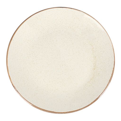 187628 Seasons Beige Flat Plate 28cm