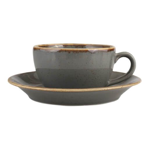 222105 Seasons Dark Grey Teacup&Saucer 250Cc