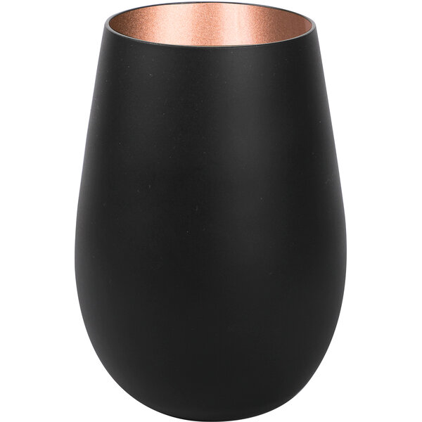 Becher Glas matt Schwarz/Bronze 465 ml - Elements