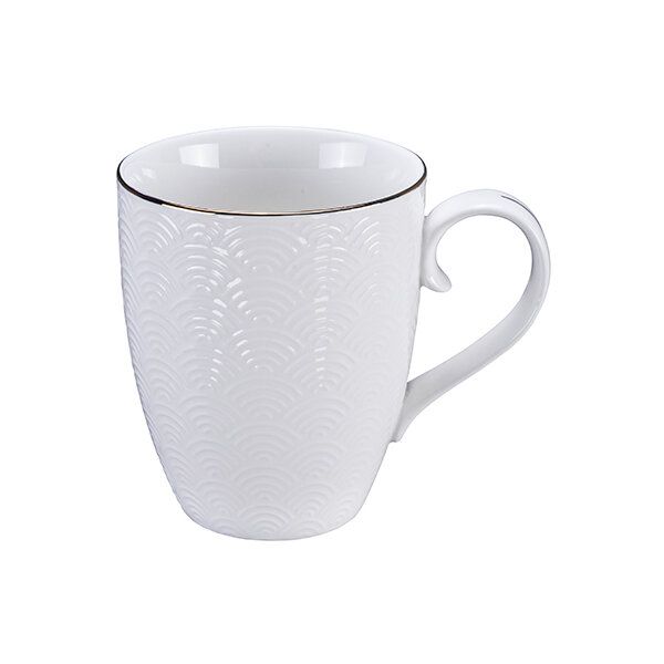 Nippon White w/Golden Rim Mug 8.5x10.2cm Wave 6/36