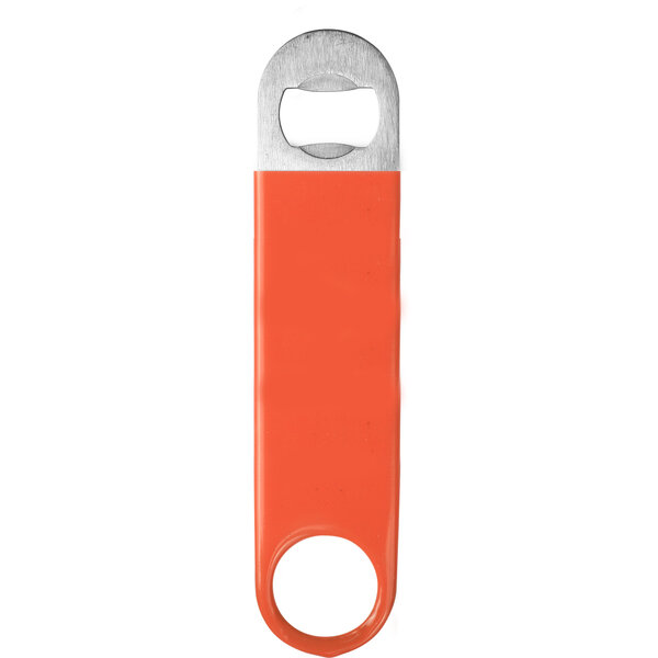 Bottle opener Vinyl coated orange