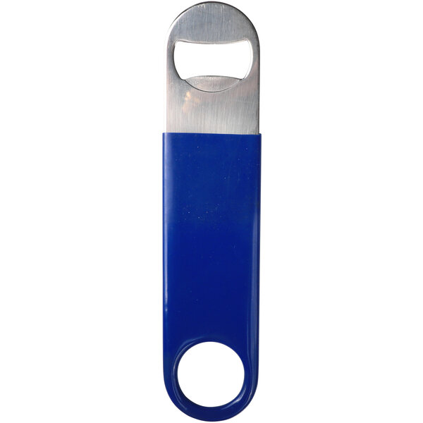 Bottle opener Vinyl coated blau