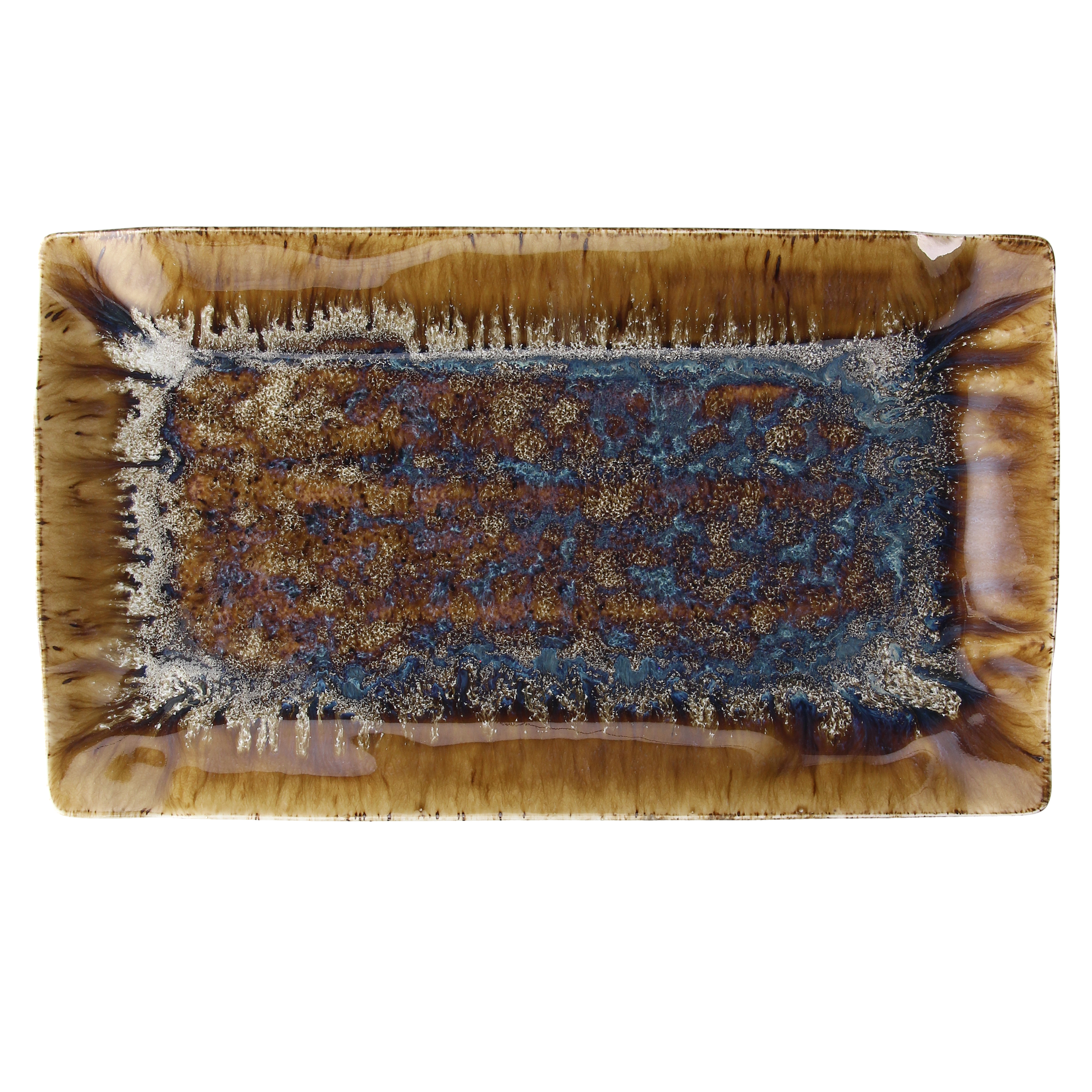 "Reef" Platte rechteckig, 35 cm, Oyster