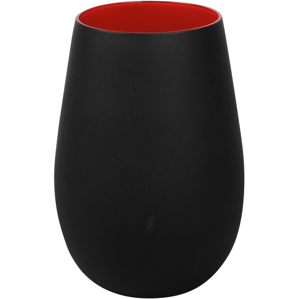 Becher - Elements Power, matt-Schwarz/Rot - 465 ml