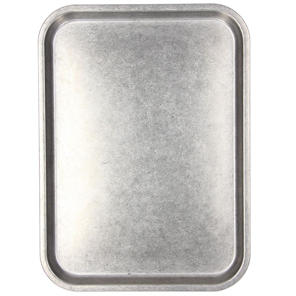 "Tex Mex" rechteckiges Tablett, 28 cm, Edelstahl Silber