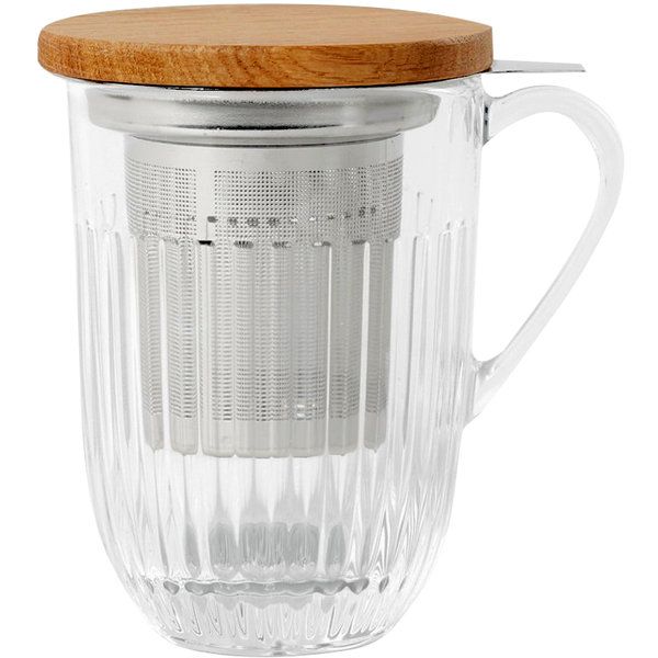 Ouessant Teeglas mit Sieb und Deckel, 360ml