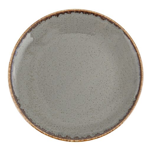 187630 Seasons Dark Grey Flat Plate 30cm