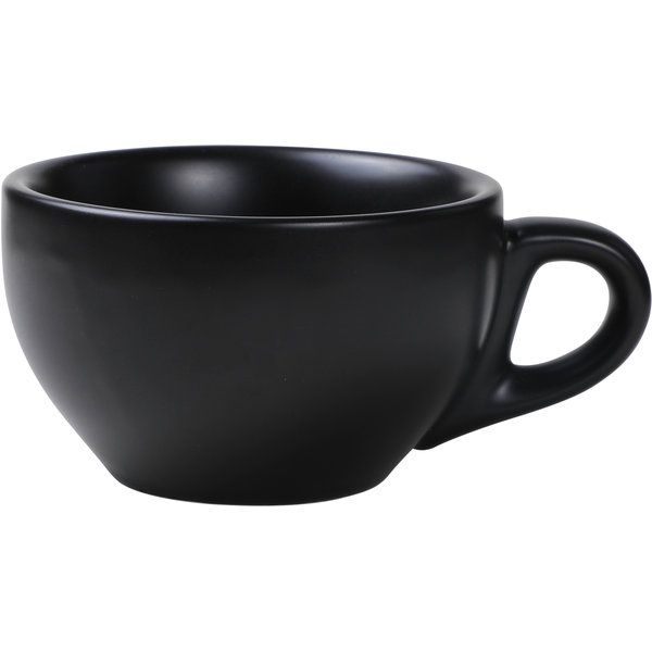 Milchkaffee Tasse, schwarz, 280 ml