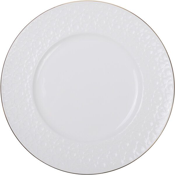 Nippon White Gold Rim Plate 23cm Stripe 3/36