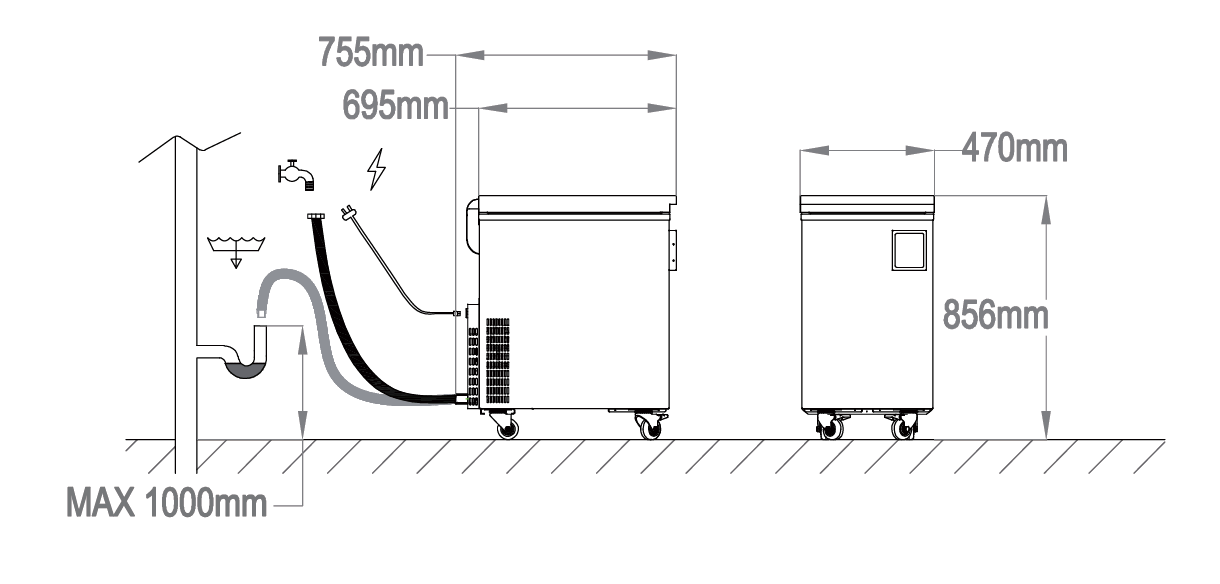 Clear Ice Maker IMT200 Pump - 240V - EU plug