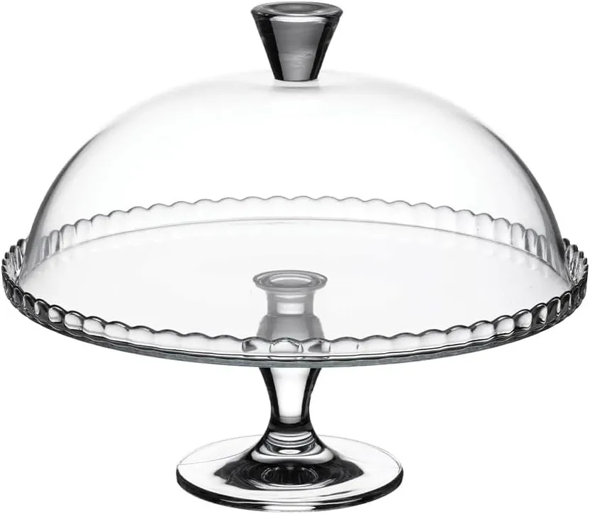 Patisserie Tortenplatte mit Glashaube 32,2 cm