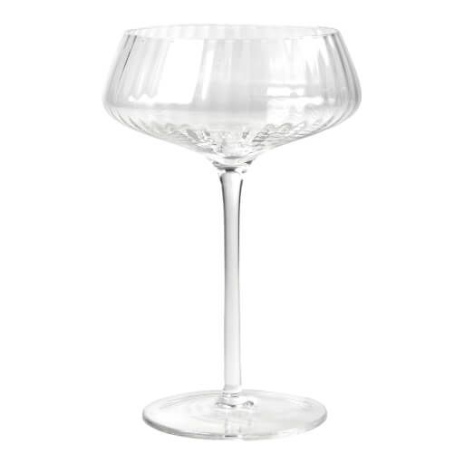 Coupe 230 ml - vertical lines - Ginza Glassware No.1