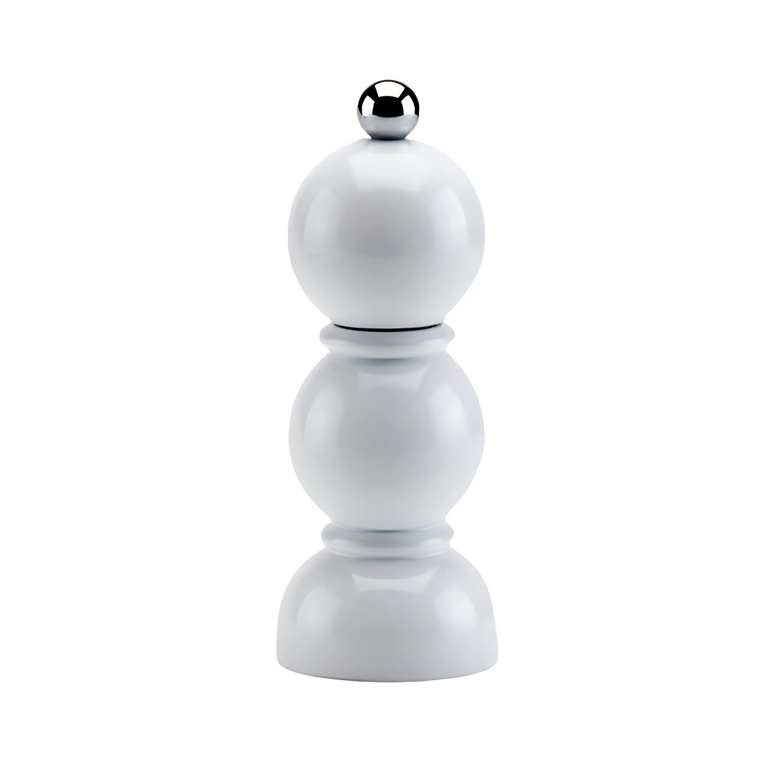 Salt & Pepper Mill "Mini Bob", White, 14 cm
