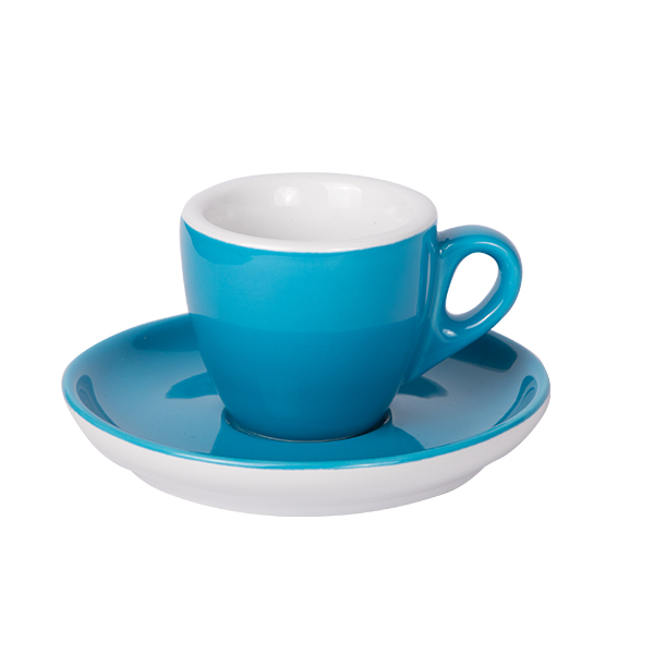 Espresso Tasse mit Untertasse 55ml Blau 312C