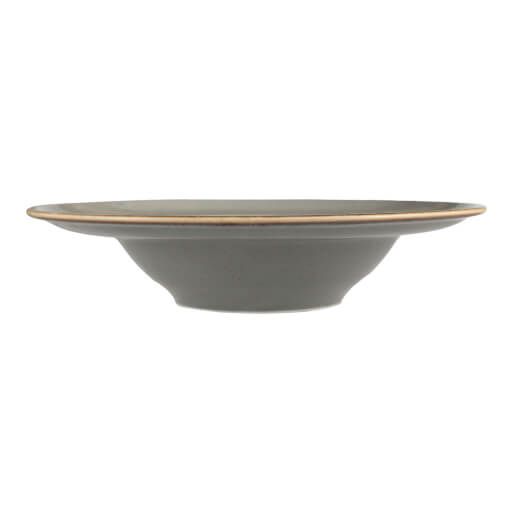 173925 Seasons Dark Grey Deep Plate 26cm