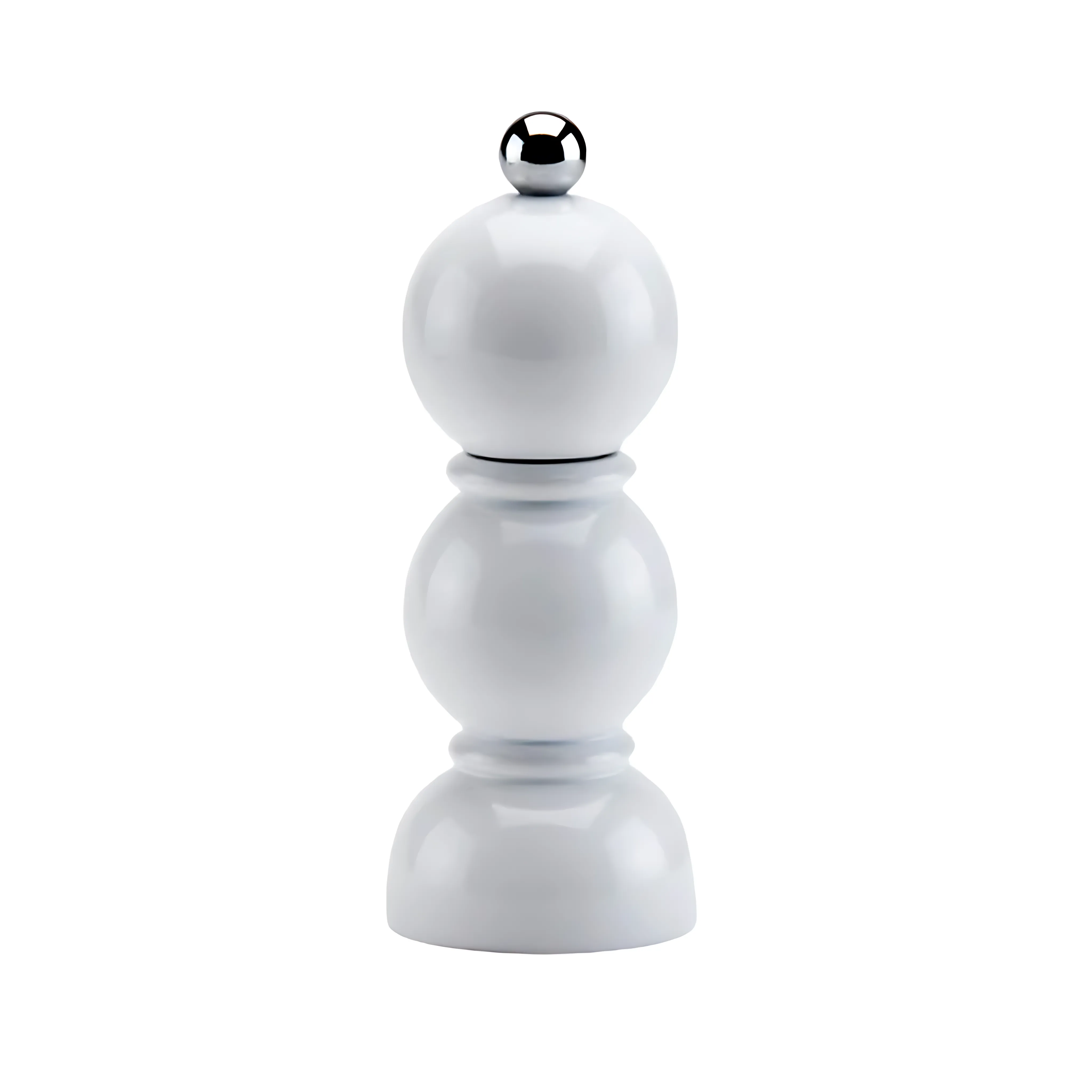 Salt & Pepper Mill, Mini Bob, White, 14 cm