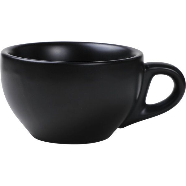 Milchkaffee Tasse, schwarz, 280 ml