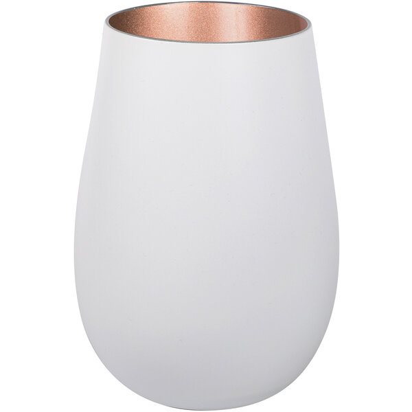 Becher Glas matt Weiss/Bronze 465 ml - Elements