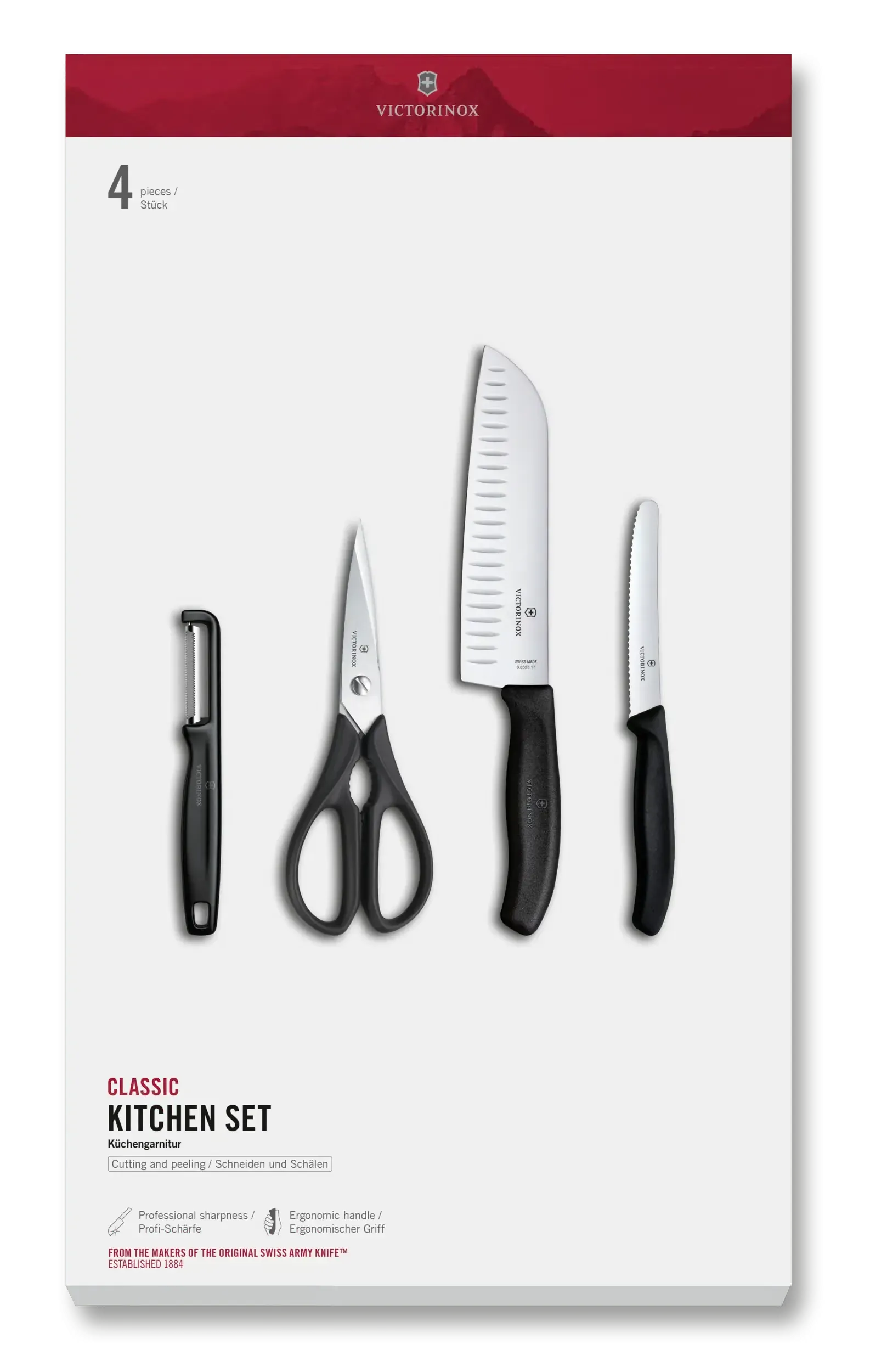 Swiss Classic Küchengarnitur, 4-teilig