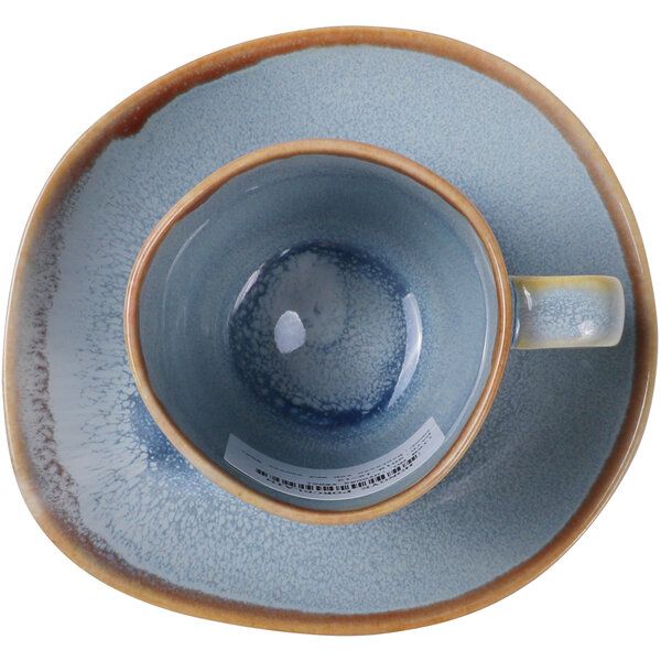 Ming Espressotasse mit Untertasse 80ml, blau