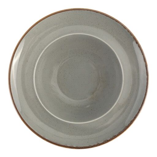 173931 Seasons Dark Grey Deep Plate 30cm