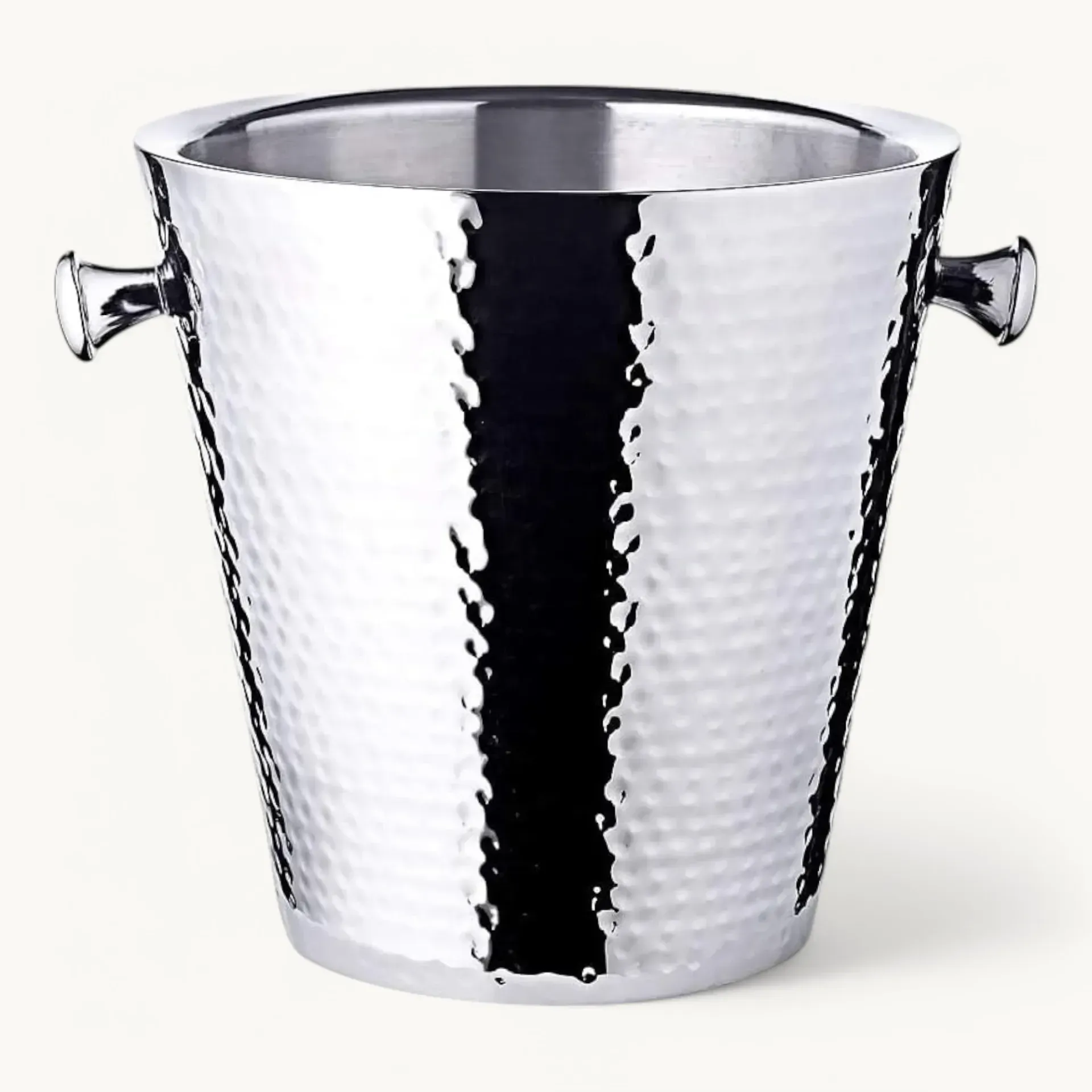 Hammered Stainless Steel Bottle Cooler "Valencia"
