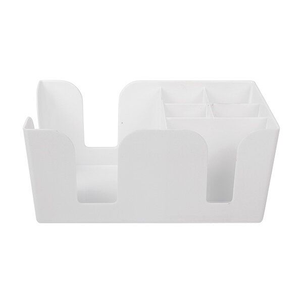 Bar Caddy für Servietten, Trinkhalme, Stirrer, weiss