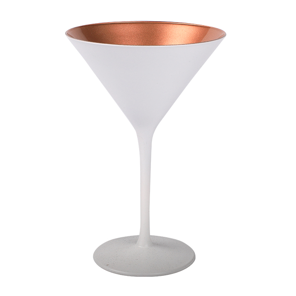 Cocktailschale matt Weiss/Bronze 240ml