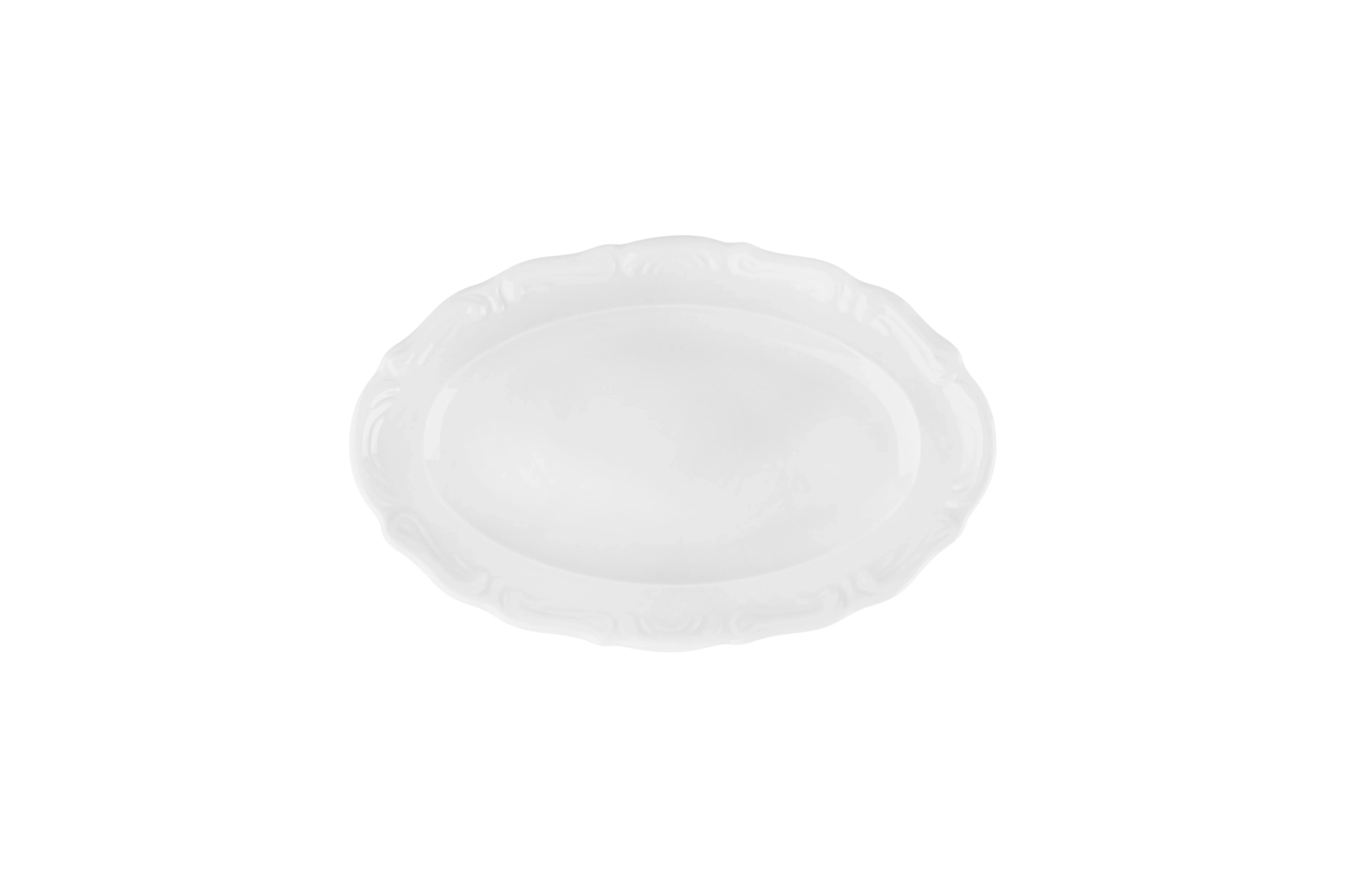 Maria White Oval Plate 27cm