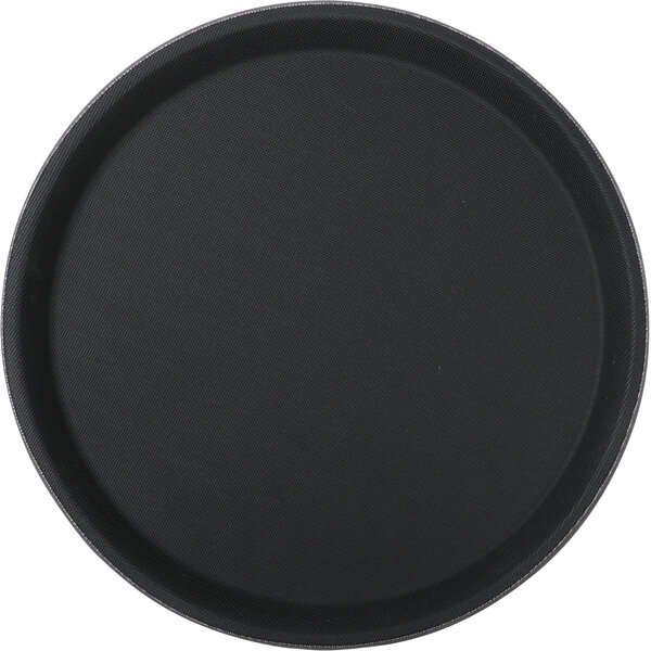 Fiberglastablett 41cm rund, schwarz